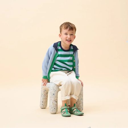 AFFENZAHN SANDAL VEGAN BREEZE FROG Green | Dětské barefoot sandály 2