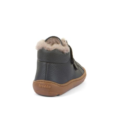 FRODDO ZIMNÍ FURRY Dark Blue | Dětské zimní zateplené barefoot boty