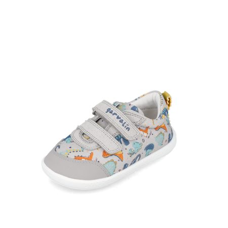 GARVALÍN PLÁTĚNKY Grey Dino | Dětské barefoot tenisky 1
