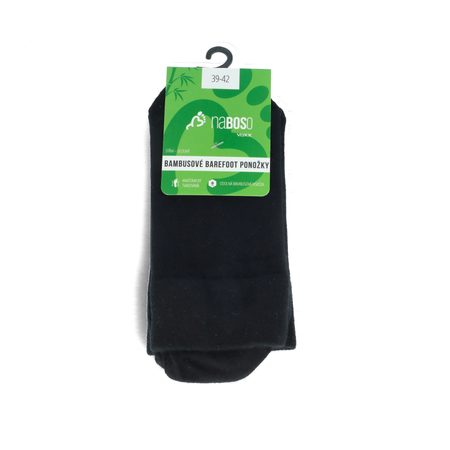 NABOSO BAREFOOT PONOŽKY BAMBUS Černé Dlouhé