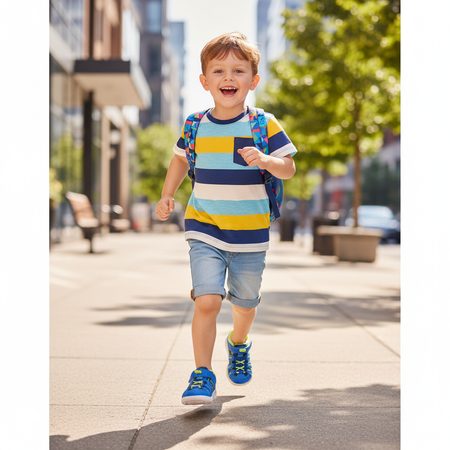 BOBUX SUMMIT Snorkel Blue + Sunny Lime | Dětské barefoot sandály