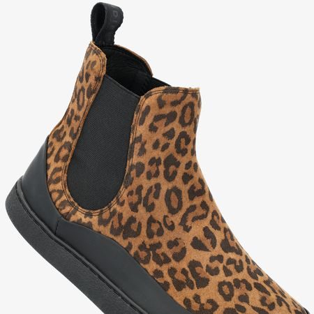 GROUNDIES SIENNA WOMEN Black Leo | Dámské barefoot chelsea boty