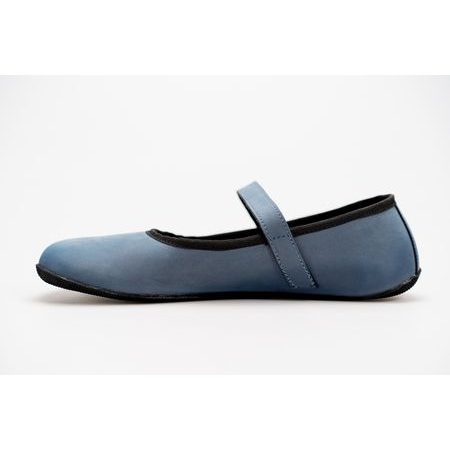AHINSA SHOES ANANDA BARE BALERÍNKA Blue nubukaAHINSA SHOES ANANDA BARE BALERÍNKA Modrá Nubuk