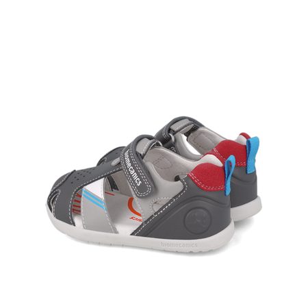 BIOMECANICS SANDÁLY WIDER Grey | Dětské barefoot sandály