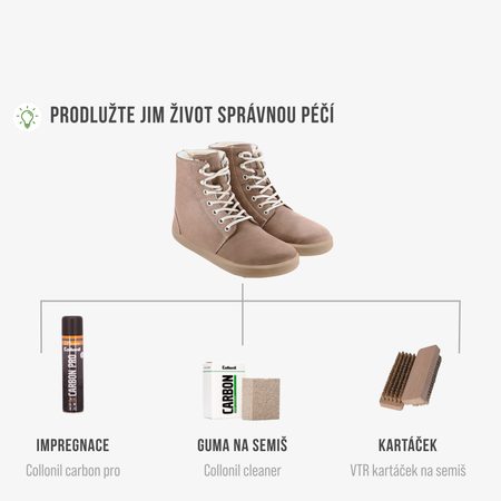 BE LENKA WINTER 3.0 Walnut Brown | Zimní zateplené barefoot boty