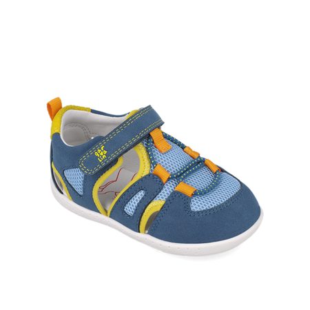 GARVALÍN SANDÁLY SPORT Blue/Yellow | Dětské barefoot sandály 3
