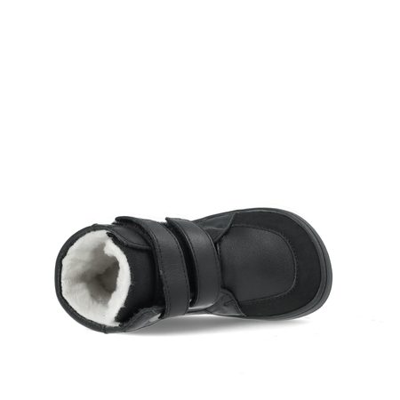 BABY BARE FEBO WINTER Black Asfaltico | Dětské zimní zateplené barefoot boty