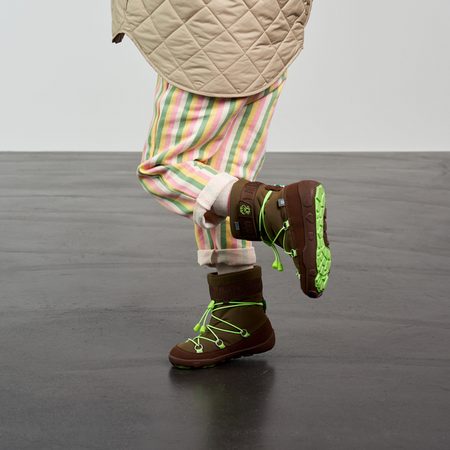 AFFENZAHN SNOWY WITTY VEGAN SNOWBOOT FROG Green Brown 4