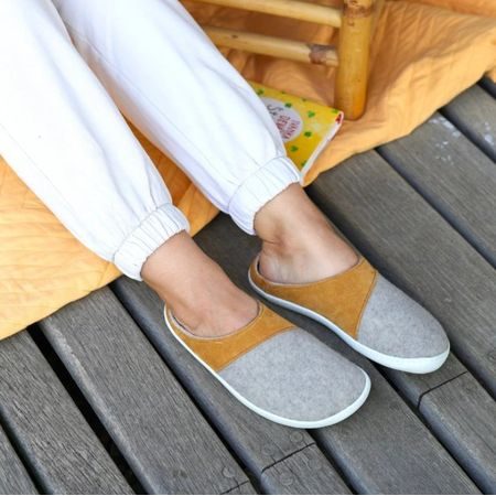 AYLLA WASI Žluté | Dámské barefoot přezůvky