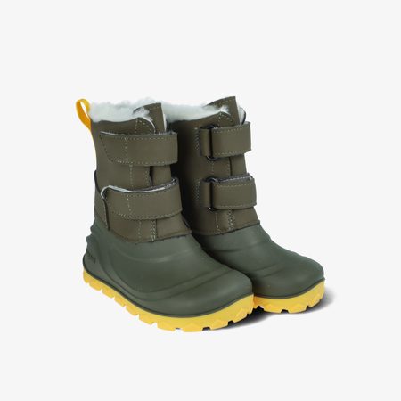 CRAVE BLIZZARD Green | Dětské zimní zateplené boty