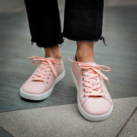 GROUNDIES LIMA Salmon | Dámské barefoot tenisky
