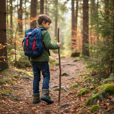 D.D.STEP W073-52306A Emerald | Children's winter insulated barefoot shoes