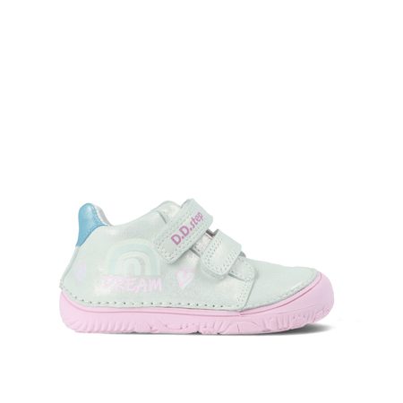 D.D.STEP S073-41578A CELOROČNÍ TENISKY Siver | Dětské barefoot tenisky