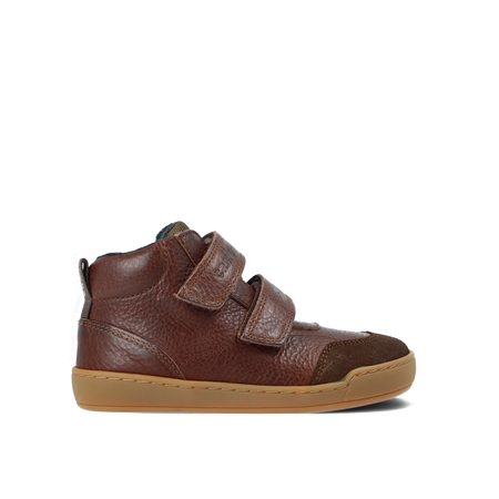 CRAVE TALINN Brown | Dětské zimní zateplené barefoot boty