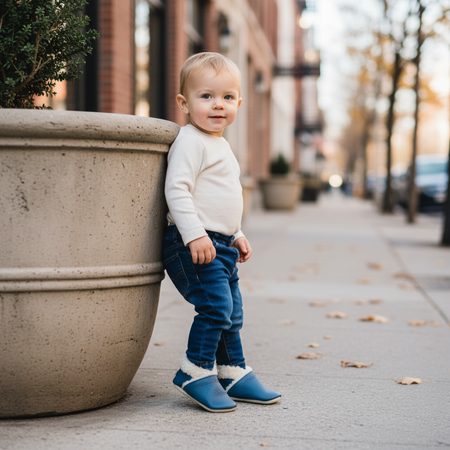 CRAVE CRAVITOS WINTER WOOL Blue | Children's Insulated Pre-Walkers