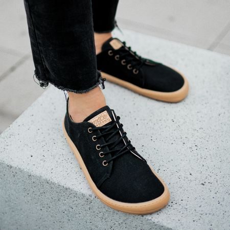 FRODDO SNEAKER VEGAN LACES II Black | Barefoot tenisky