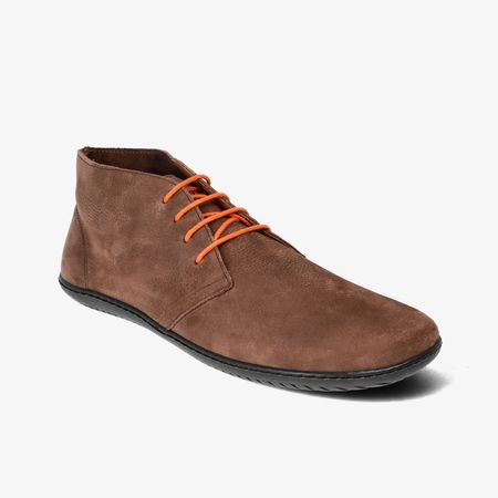 GROUNDIES MILANO Soft Men Dark Brown | Pánské barefoot kotníkové boty