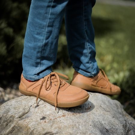 CRAVE LONDON 2.0 Cognac | Barefoot tenisky