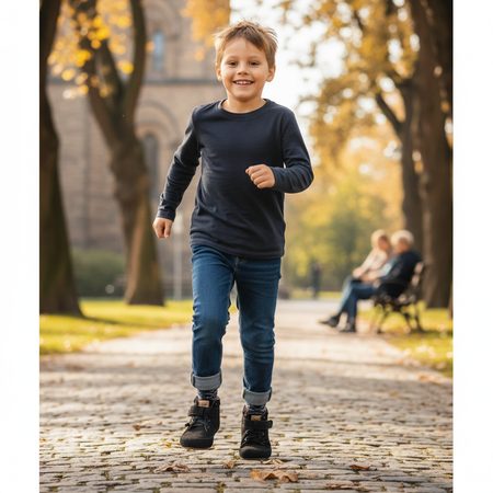 PEGRES ALL-YEAR SHOES NUBUCK BF32 Black