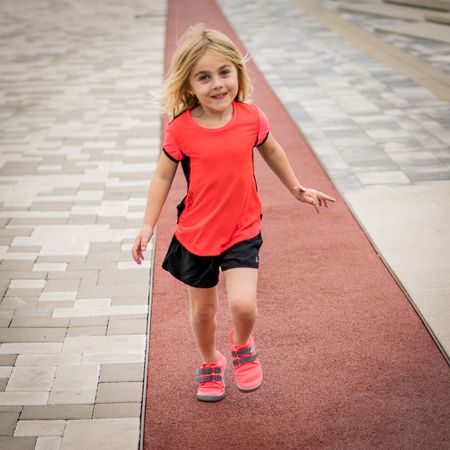 BEDA TENISKY BF 0001/ST/W/OT LILLY Neon Pink | Dětské barefoot tenisky