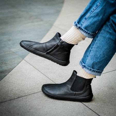 FRODDO KOTNÍKOVÉ CHELYS II Black | Barefoot chelsea boty