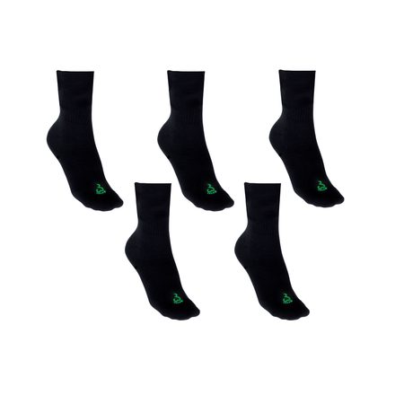 NABOSO BAREFOOT PONOŽKY BAMBUS Černé Dlouhé 5 kusů