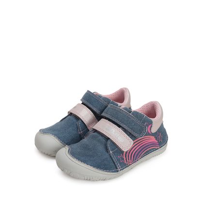 D.D.STEP C073-41805 PLÁTĚNÉ TENISKY Bermuda Blue | Dětské barefoot tenisky