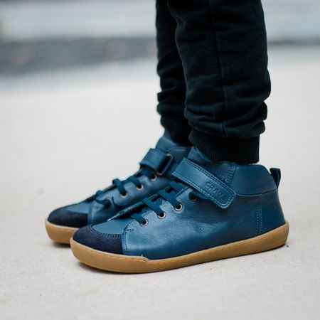 CRAVE BERGEN WINTER 2.0 Blue | Dětské zimní zateplené barefoot boty