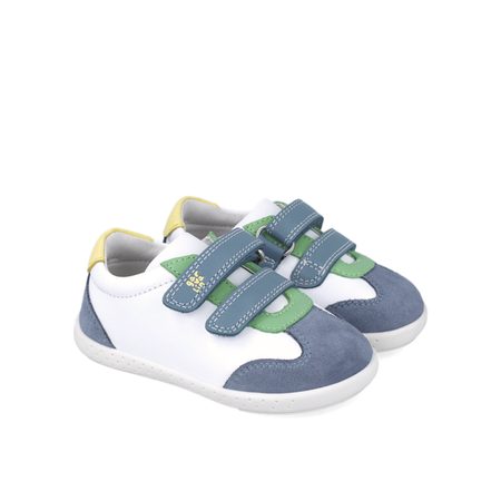 GARVALÍN TENISKY CASUAL White/Indigo | Dětské barefoot tenisky 2