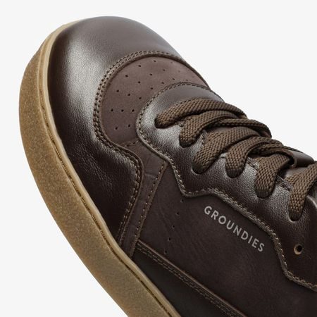 GROUNDIES Nova Special Espresso / Crocodile | Dámské barefoot tenisky