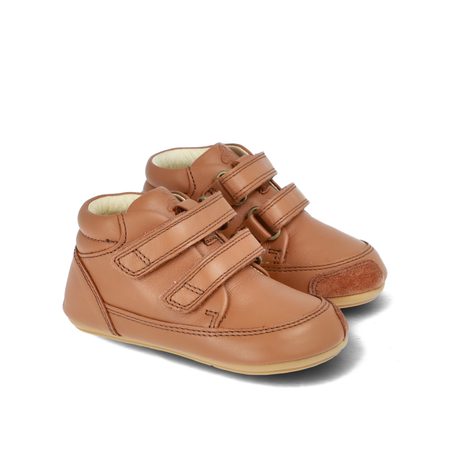 BUNDGAARD PREWALKER STRAP III Cognac | Dětské první barefoot botičky