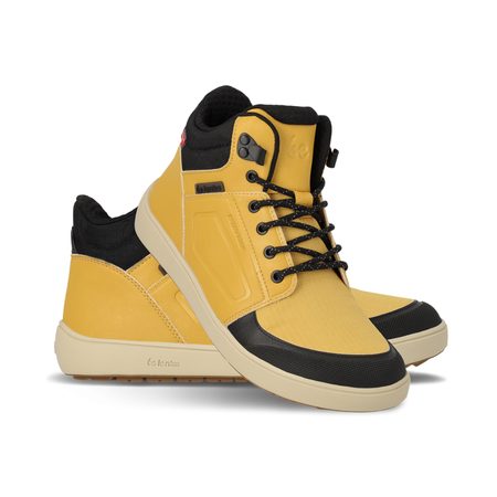 BE LENKA ZIMNÍ KOTNÍKOVÉ ArcticEdge - Mustard | Zimní zateplené barefoot boty