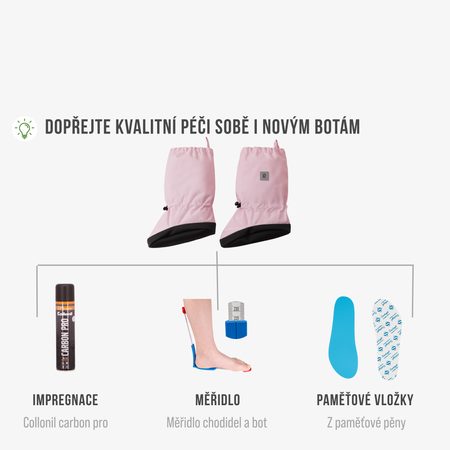 REIMA ANTURA Pale Rose | Dětské barefoot návleky na nohy