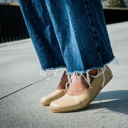 ANGLES ANTIOPA Beige | Dámské barefoot baleríny