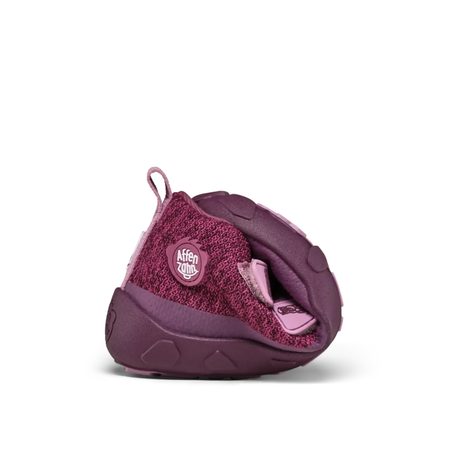 AFFENZAHN LOWBOOT KNIT HAPPY OTTER Berry | Dětské celoroční barefoot boty