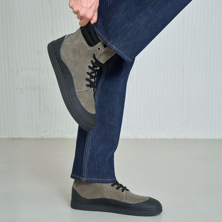 GROUNDIES TORINO Stone Black | Dámské zimní zateplené barefoot bot