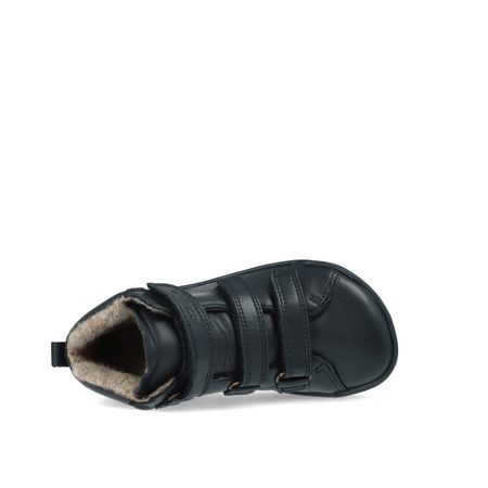 CRAVE SNOWFIELD Black | Dětské zimní zateplené barefoot boty 3