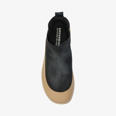 GROUNDIES SIENNA WOMEN Black Camel | Dámské barefoot chelsea boty