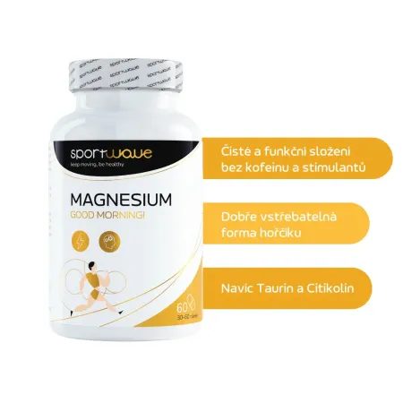 MAGNESIUM GOOD MORNING MALATE 60 cps – Hořčík na podporu energie
