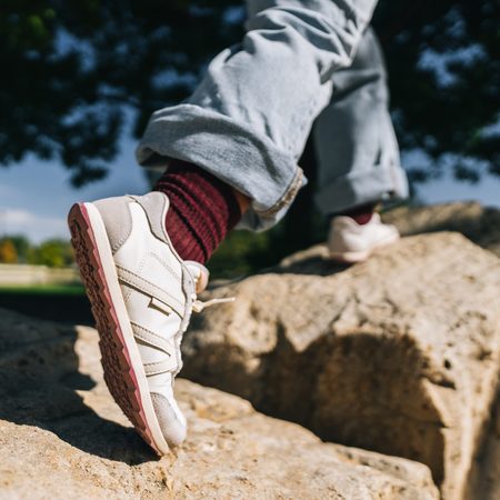 XERO SHOES WYNN Tan/Pink Sand/Red | Dámské barefoot tenisky