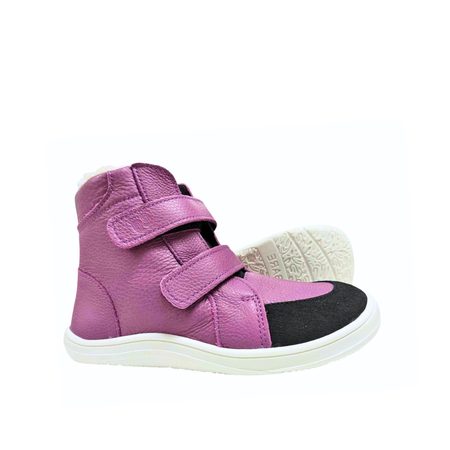 BABY BARE FEBO WINTER Magenta Asfaltico | Dětské zimní zateplené barefoot boty