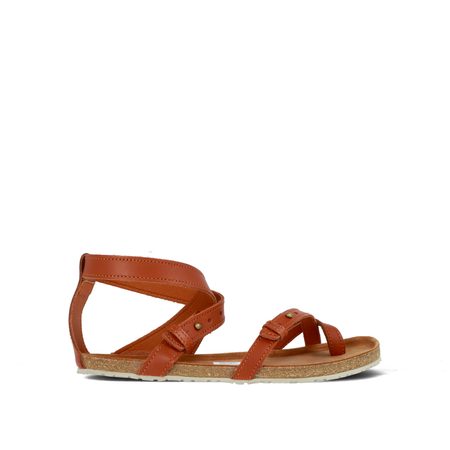 AYLLA BAREFOOT SANDÁLY SULLA Cognac |1