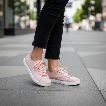 GROUNDIES LIMA Salmon | Dámské barefoot tenisky