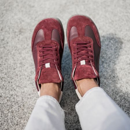 GROUNDIES PANAMA Bordeaux | Barefoot tenisky