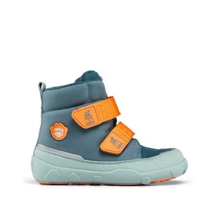 AFFENZAHN MIDBOOT VEGAN COMFY BUNNY Green | Dětské barefoot zateplené boty