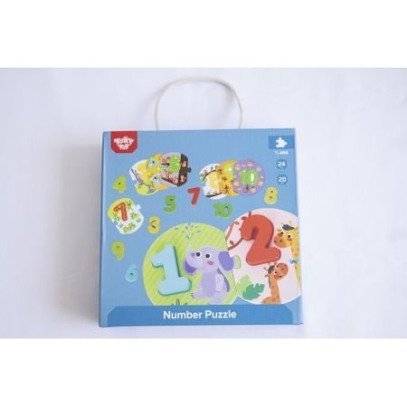 DŘEVĚNÁ HRAČKA PUZZLE PŘIŘAĎ ČÍSLA