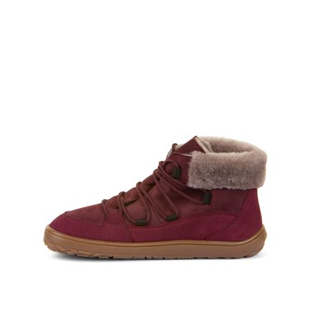 FRODDO UP FURRY W TEX Bordeaux | Zimní zateplené barefoot boty