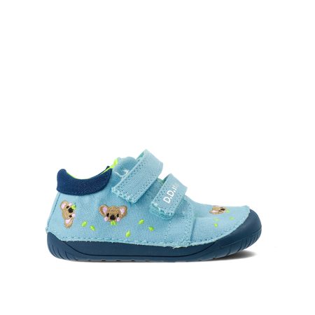 D.D.STEP C070-41709A PLÁTĚNÉ TENISKY Sky Blue | Dětské barefoot tenisky