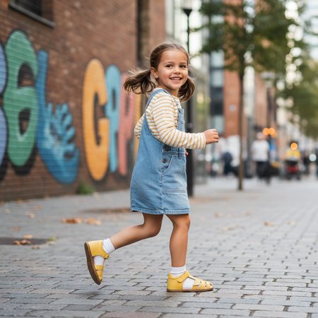 BUNDGAARD ROX Yellow | Children's Barefoot Sandals