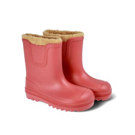 IGOR ZATEPLENÉ ZIMNÍ HOLÍNKY VERONA BORREGO Coral | Dětské barefoot holínky